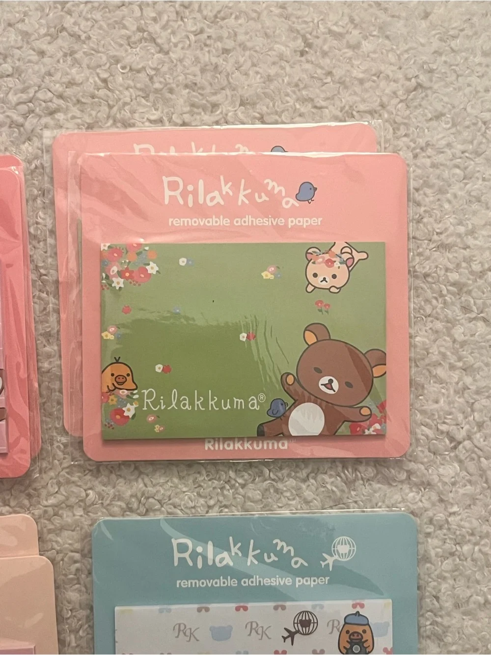 🎉 kawaii Rilakkuma sticky note bundle set of 7
